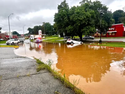 Area hit by sudden rain and high waters
